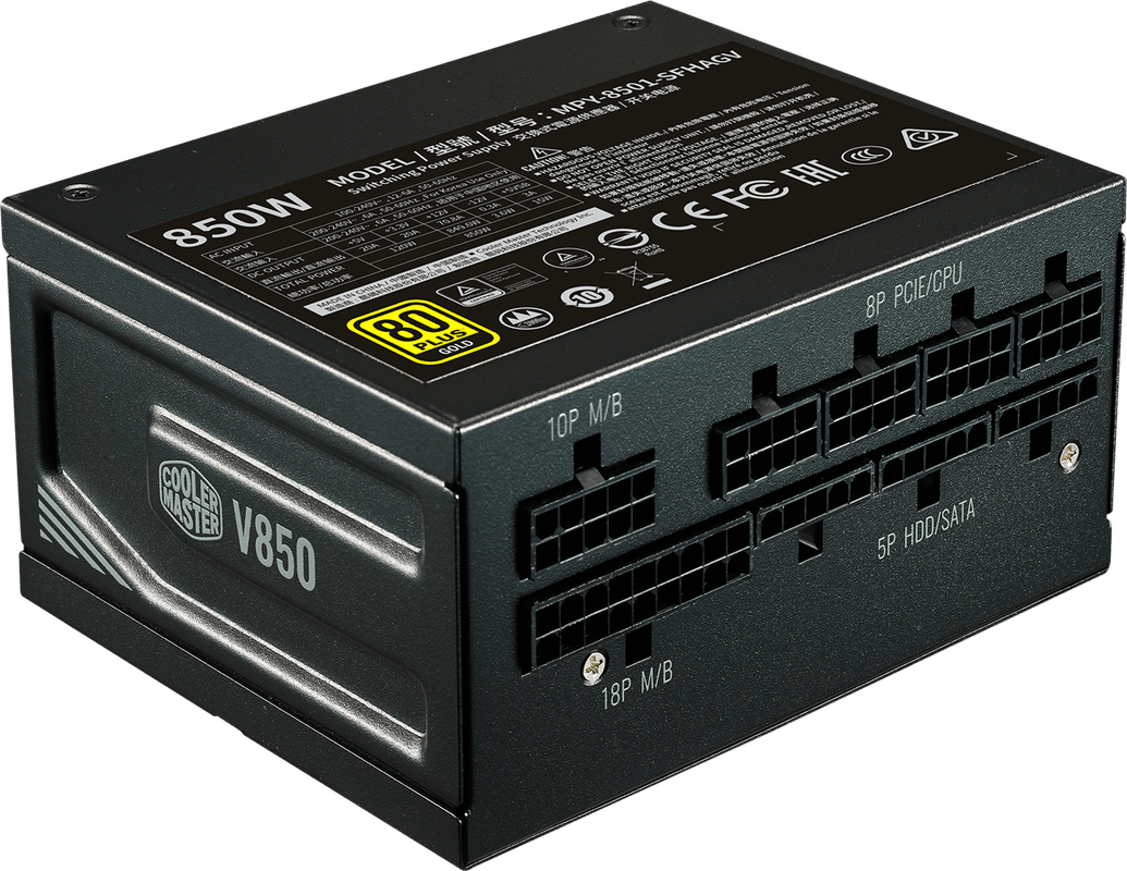 Refurbished Cooler Master V850 SFX Gold (EU-stekker) Refurbished Cooler Master V850 SFX Gold (EU-stekker)